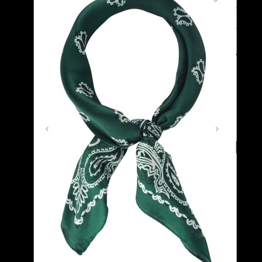 SALE 1 left Rare Olive & Pique so silky satin scarf